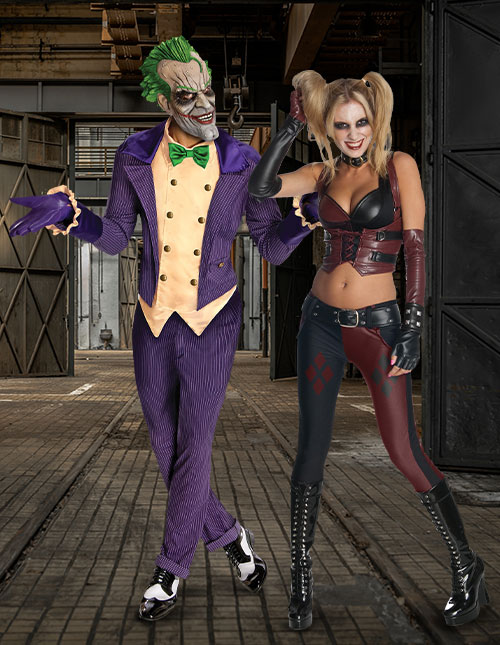 Joker and Harley Quinn Halloween Costumes