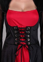 Womens Black and Red Witch Costume Dress Alt 5