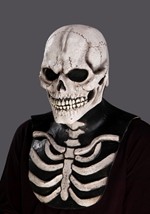 Adult White Skull Bones Overhead Costume Mask Alt 2
