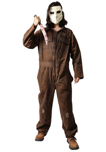 Adult The Shape Brown Overall Costume