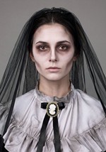 Womens Victorian Ghost Bride Costume Alt 5