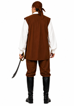 Plus Size Mens Caribbean Pirate Costume Alt 1