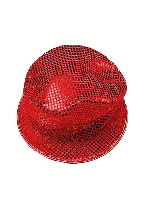 Adult Red Sequin Top Hat Accessory