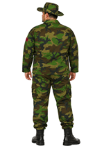 Plus Size Jungle Commando Uniform Costume Alt 1