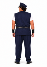 Men's Plus Size Police Costume Alt 1