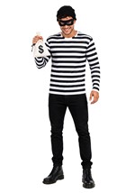 Adult Convict Top Cap Costume Kit