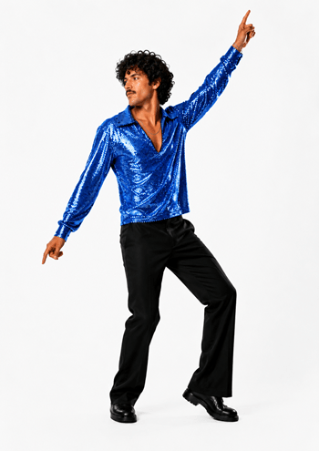 Mens Dance Fever Blue Costume