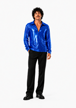 Mens Dance Fever Blue Costume Alt 1