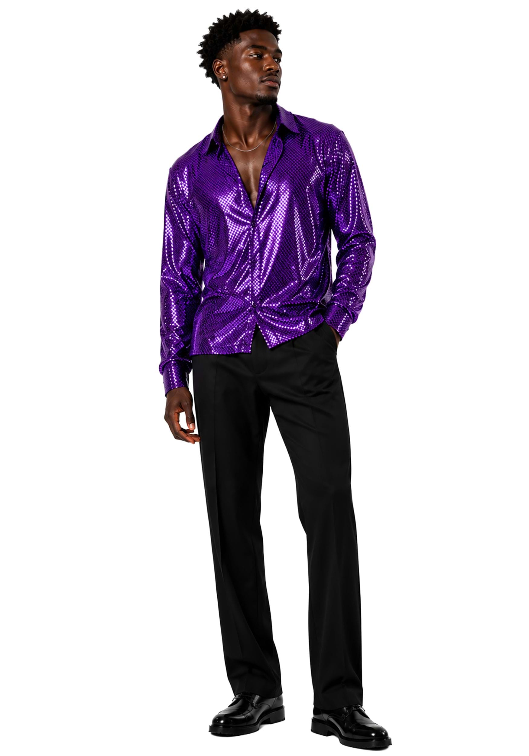 Photos - Fancy Dress Fancy RG Costumes Dance Fever Purple Men's Dress Costume | 70's Dress Costumes As Shown