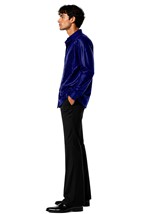 Men's Disco Inferno Blue Costume Alt 1