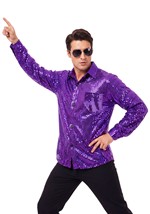 Mens Disco Inferno Purple Costume