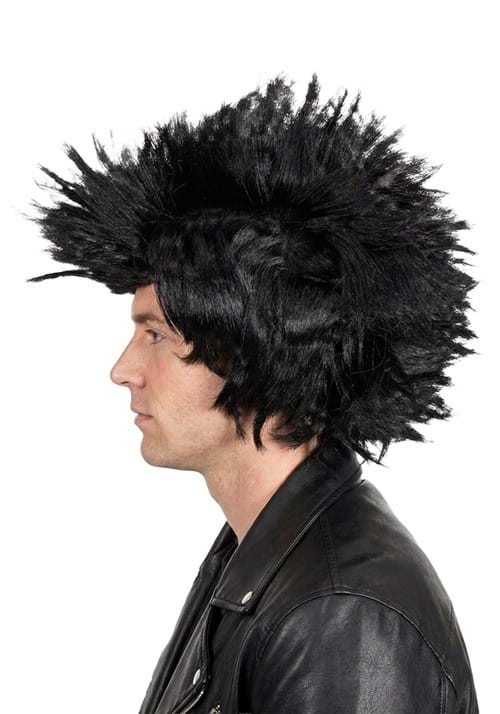 Adult Black Punk Costume Wig