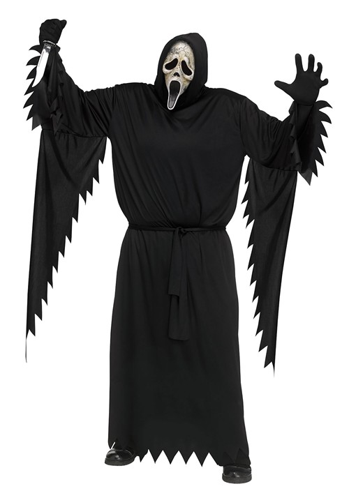 Plus Size Adult Aged Ghost Face Costume