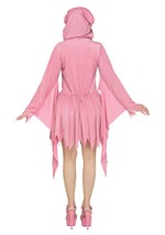 Womens Pink Glitter Ghost Face Costume Alt 2