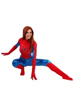 Womens SpiderMan Zentai Suit Costume Alt 2