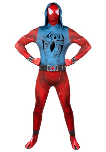 Mens Zentai Suit Scarlet Spider Gaming Costume