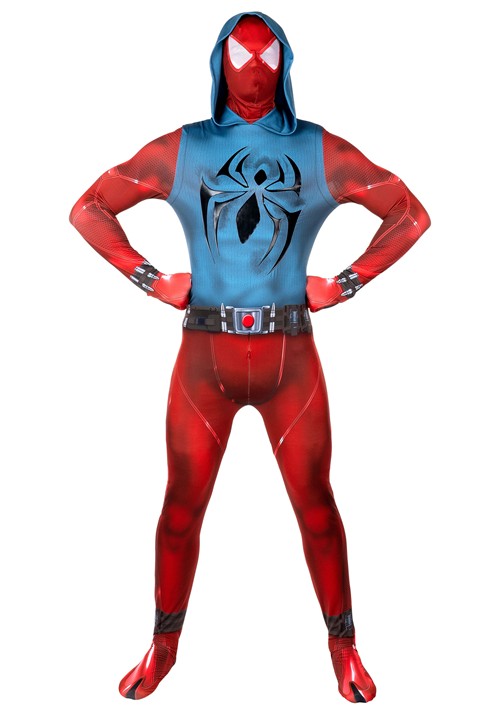 Mens Zentai Suit Scarlet Spider Gaming Costume