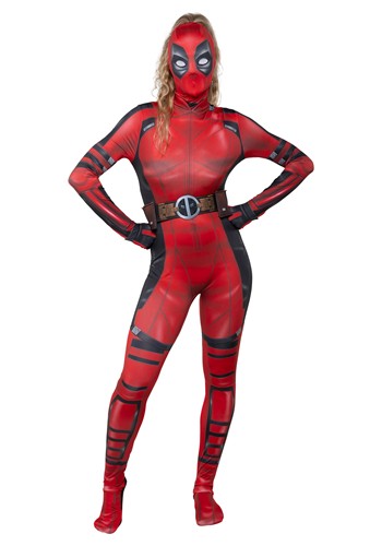 Womens Zentai Suit Ladypool Costume