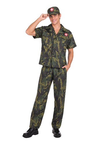 Mens Army Doctor Green Costume