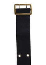 Black Vinyl Double Layer Holes Costume Belt Alt 2
