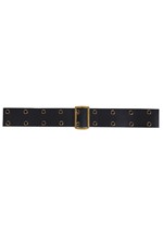 Black Vinyl Double Layer Holes Costume Belt Alt 3