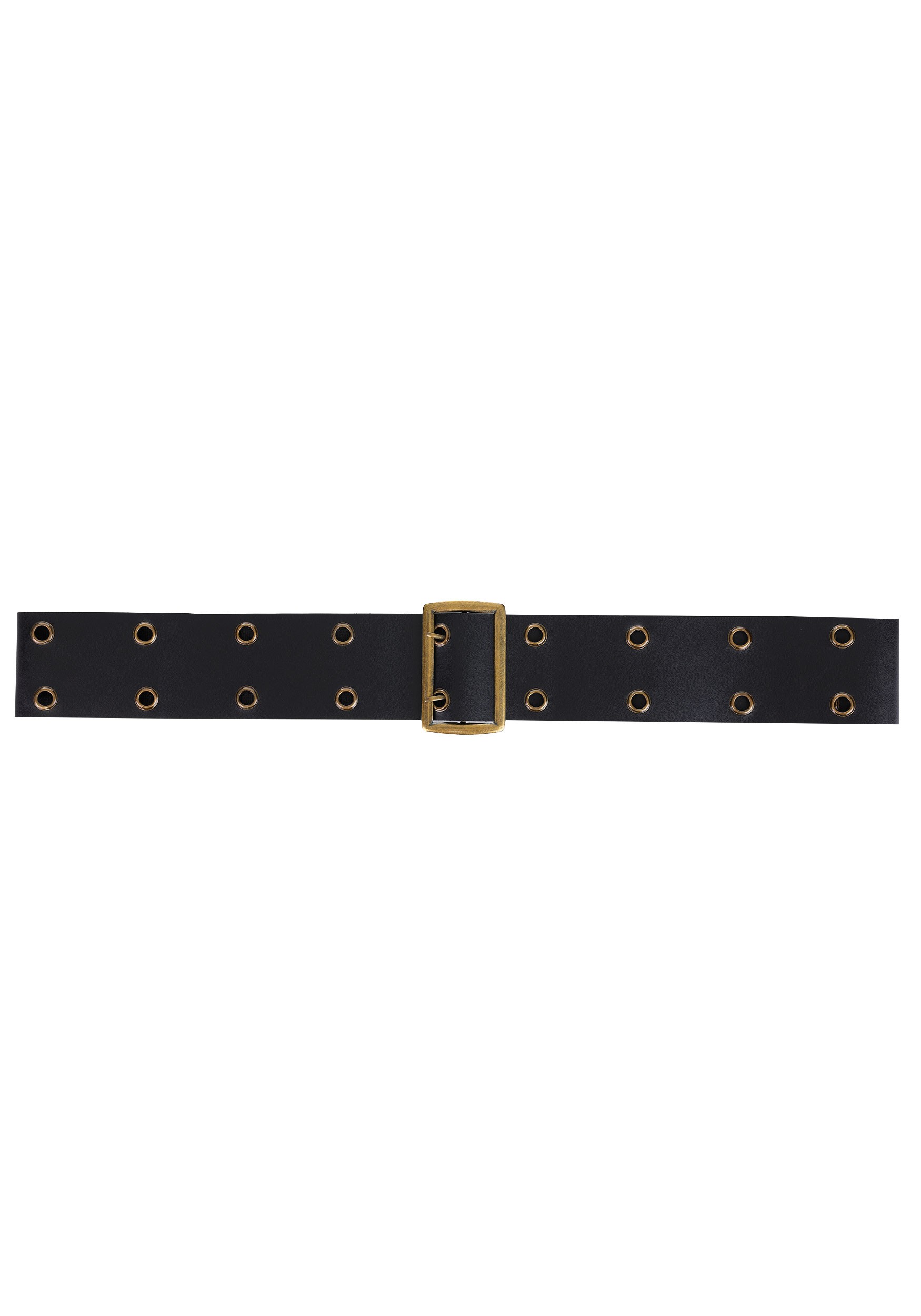 66-Inch Black Double Layer Holes Fancy Dress Costume Vinyl Belt | Fancy Dress Costume Accessories
