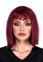 Womens Barbara Ann Burgundy Bob Costume Wig