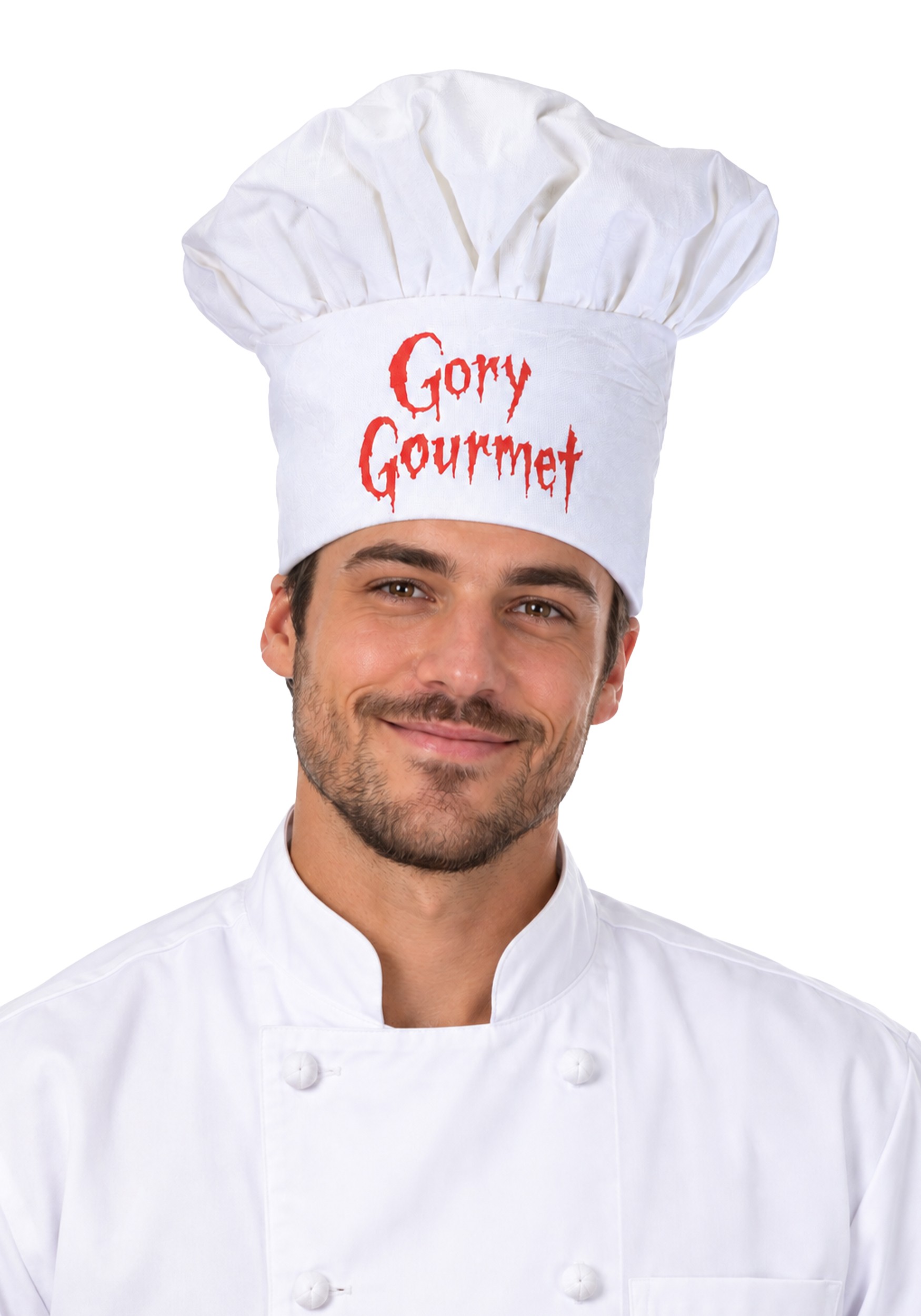 Gory Gourmet Chef Fancy Dress Costume Hat Accessory | Uniform Accessories