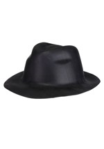 Adult Black Eva Gangster Costume Hat Alt 1