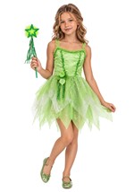 Green Fairy Costume Wand Marabou Accessory Alt 1
