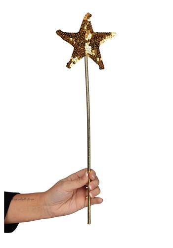 Sequin Gold Princess Wand