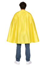 Adult Yellow Superhero Costume Cape Alt 1