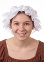 Womens White Costume Mobcap Accessory
