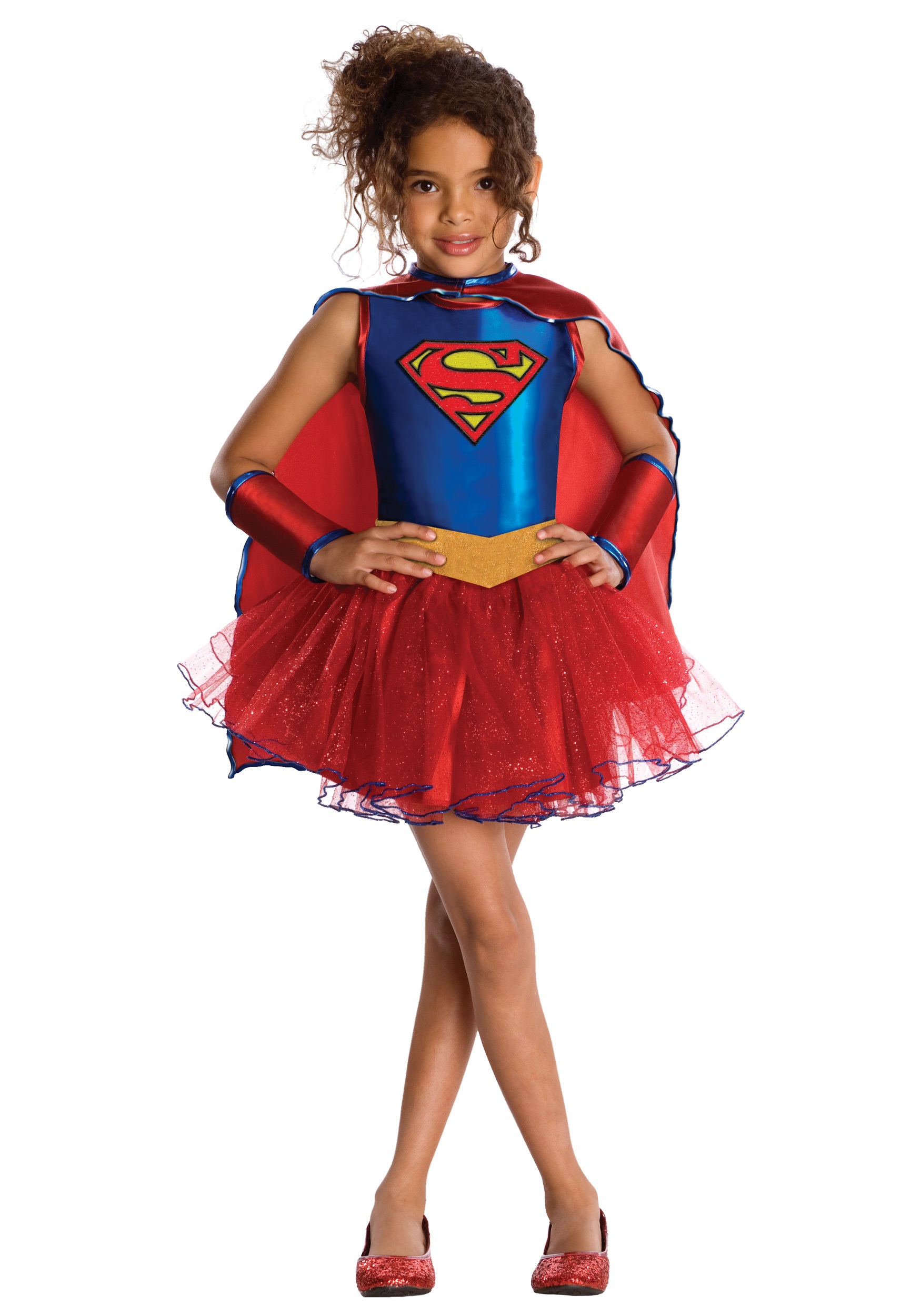 Kids Supergirl Tutu Fancy Dress Costume