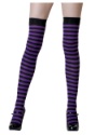 Black/Purple Striped Stockings