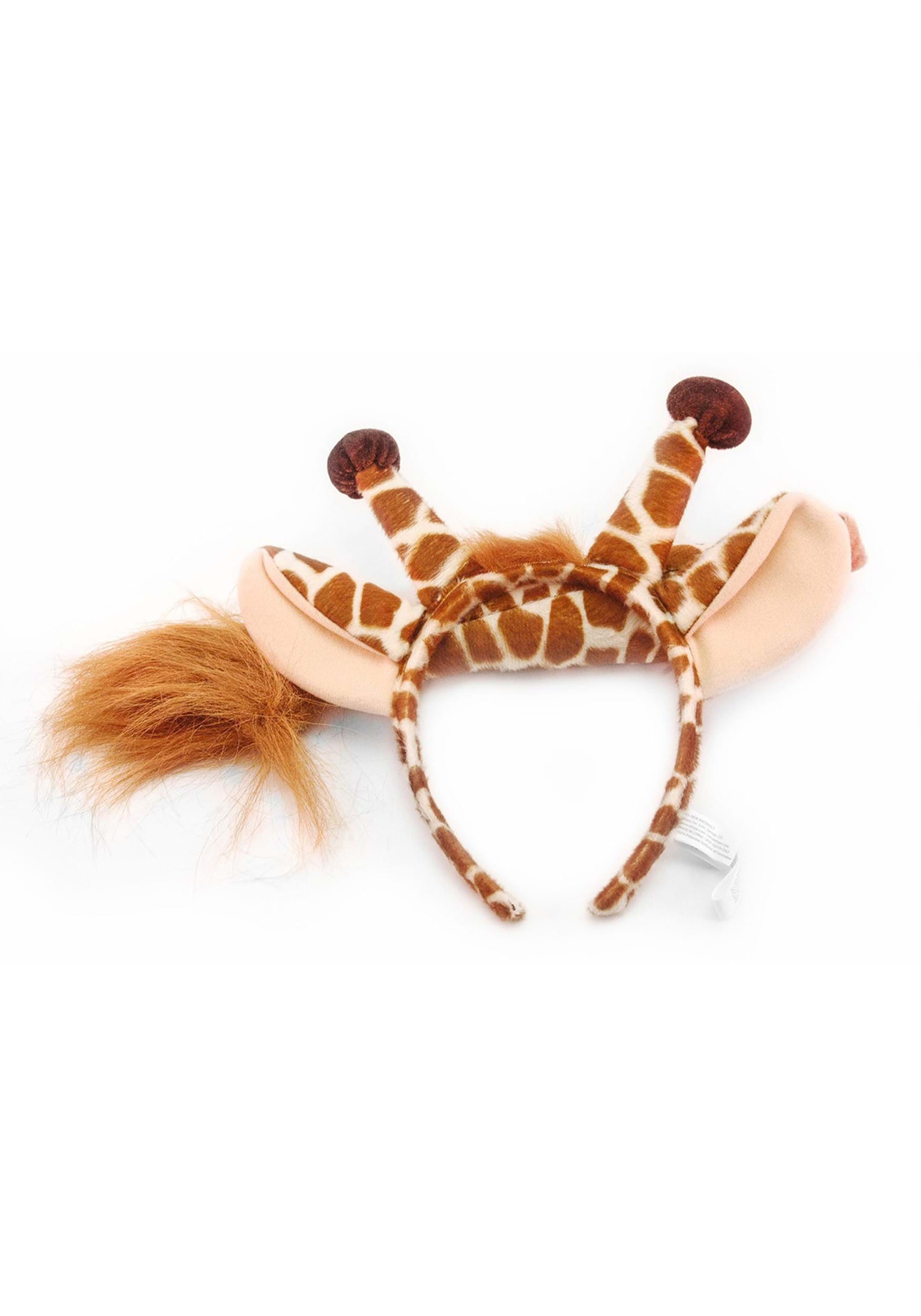 Fleece Giraffe Tail & Ears Set