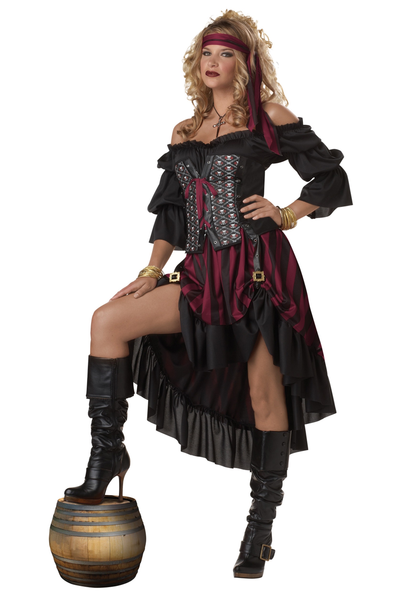 Photos - Fancy Dress California Costume Collection Pirate Wench  Costume Black/R 