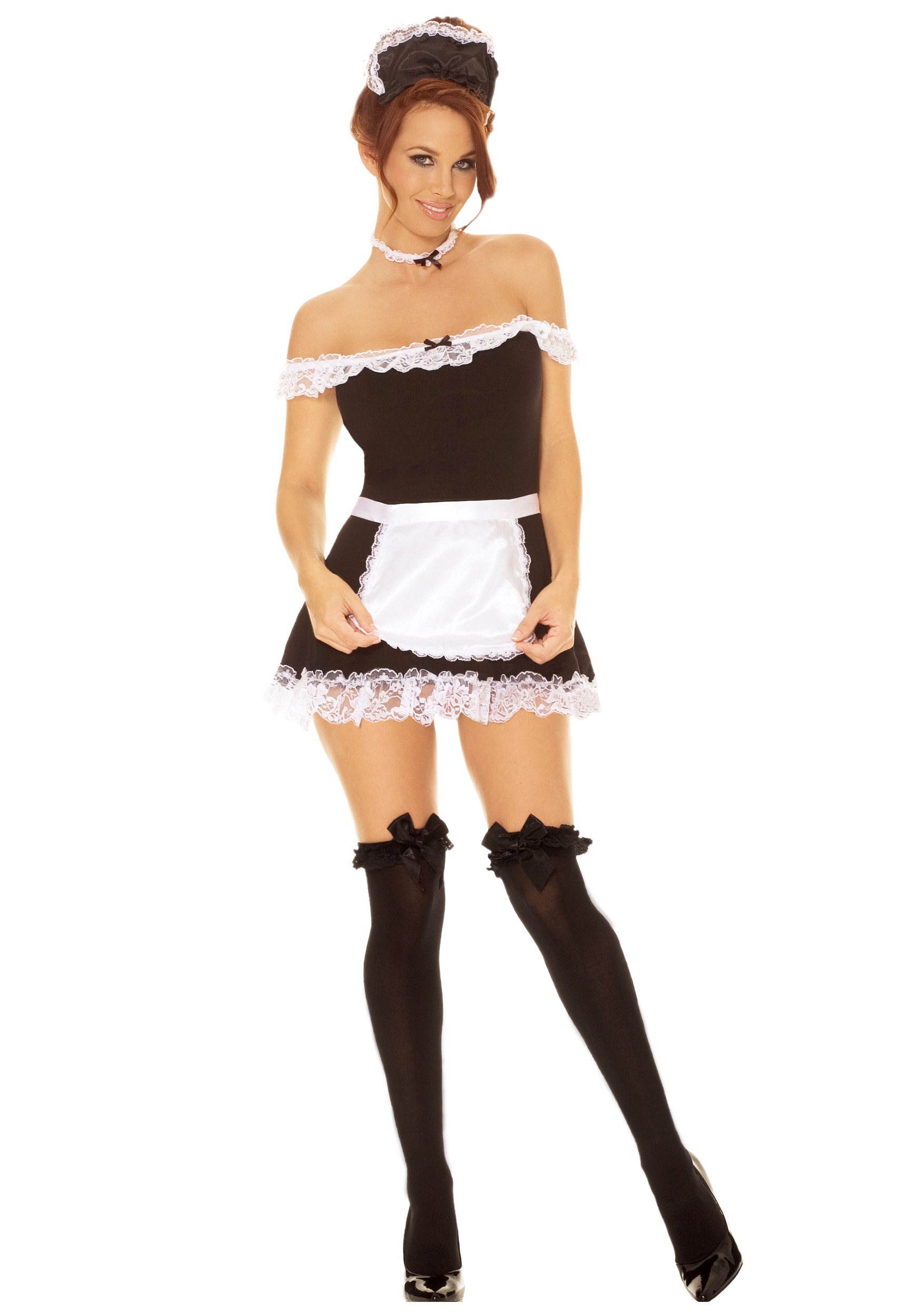 Sexy French Maid Costume Sexy Halloween Costume For Women 9869