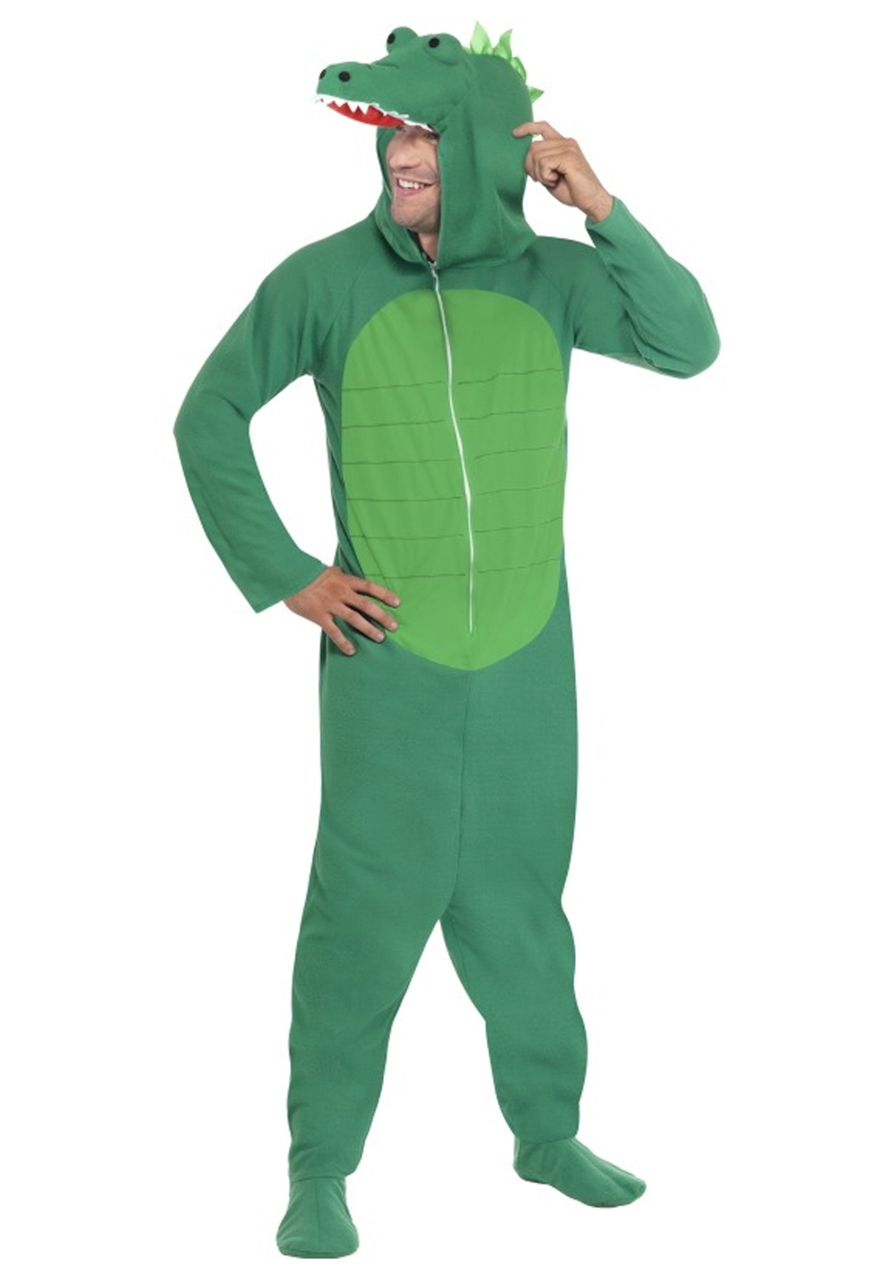 Photos - Fancy Dress Crocodile Smiffys Adult   Costume Green 