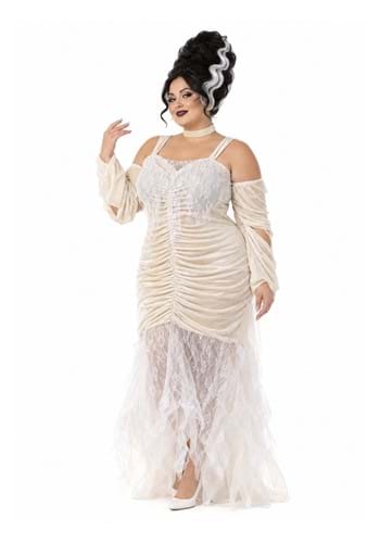 Plus Size Bride of Frankenstein Costume for Women New Main