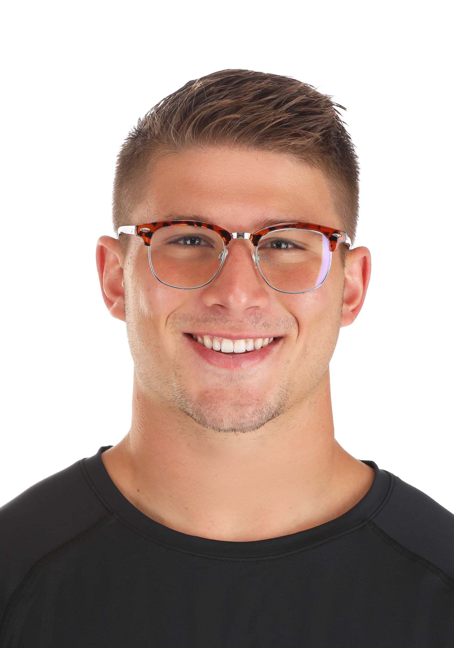 Mr. 50's Brown Tortoise Glasses W/ Clear Lenses