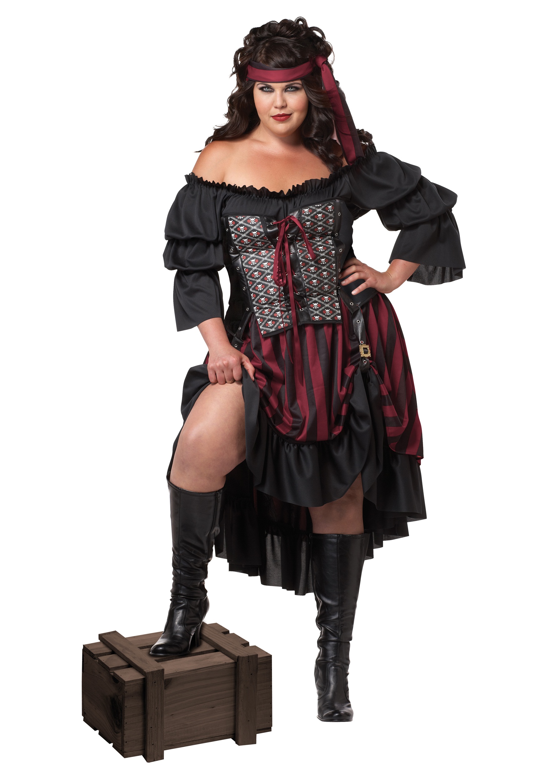 Plus Size Pirate Wench Fancy Dress Costume 1X 2X 3X