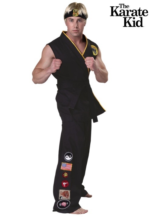 Mens Authentic Karate Kid Cobra Kai Costume