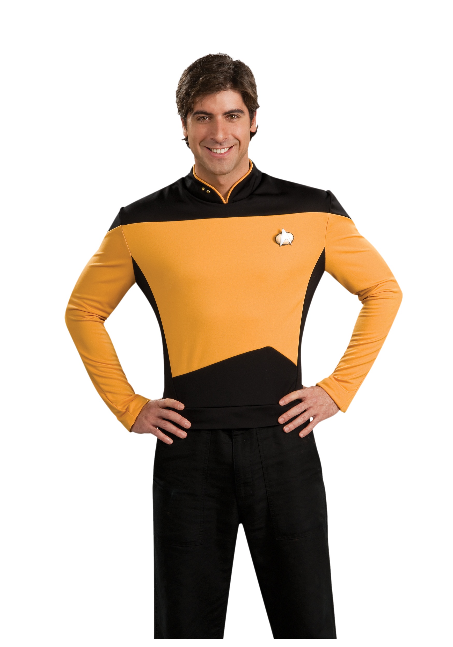 TNG Star Trek Adult Deluxe Operations Fancy Dress Costume