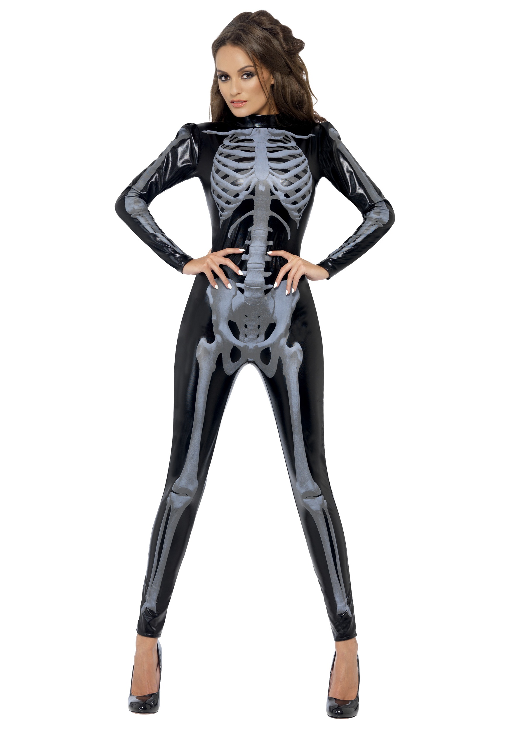 Women s X Ray Skeleton Jumpsuit Costume