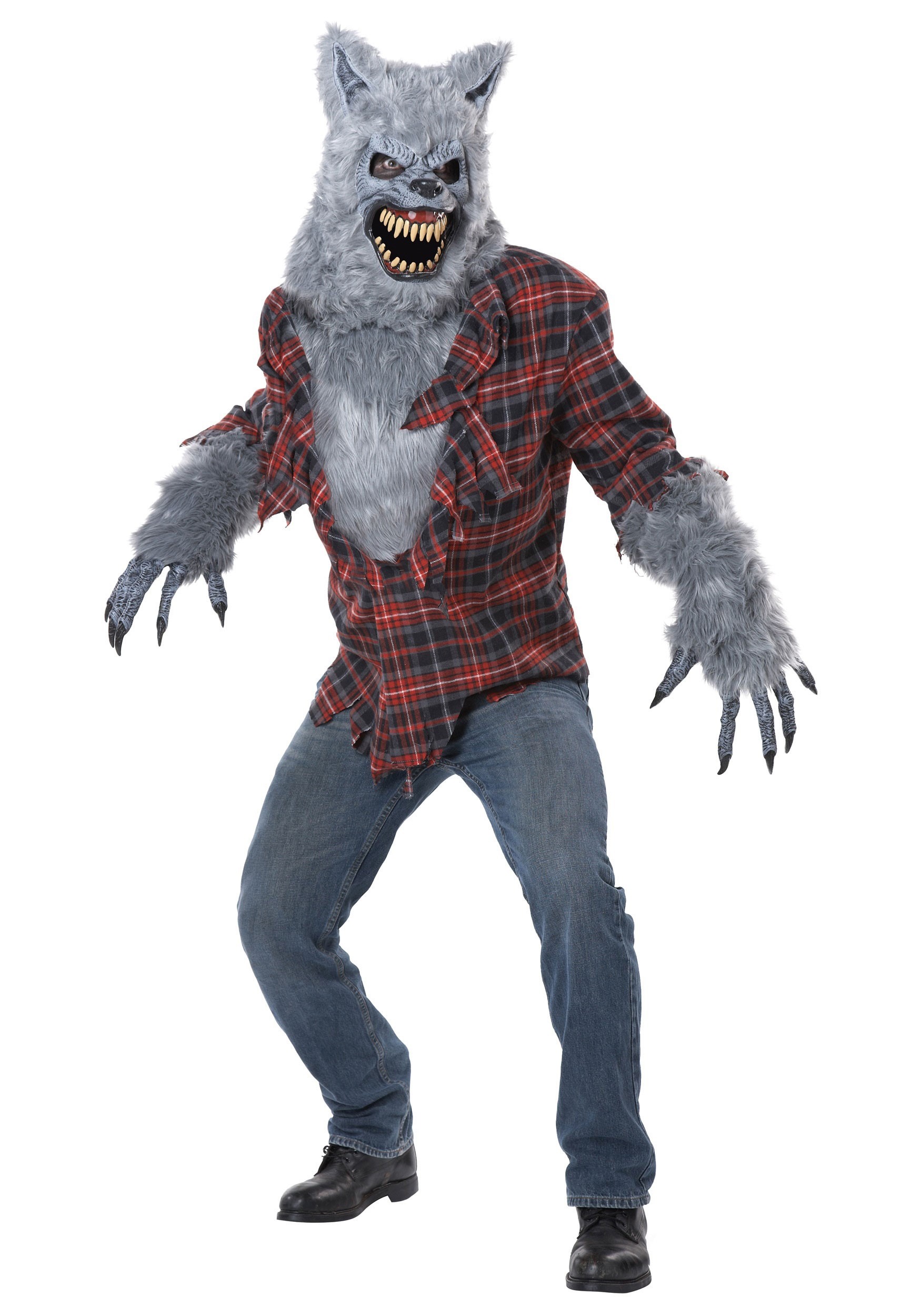 Gray Lycan Werewolf Adult Fancy Dress Costume