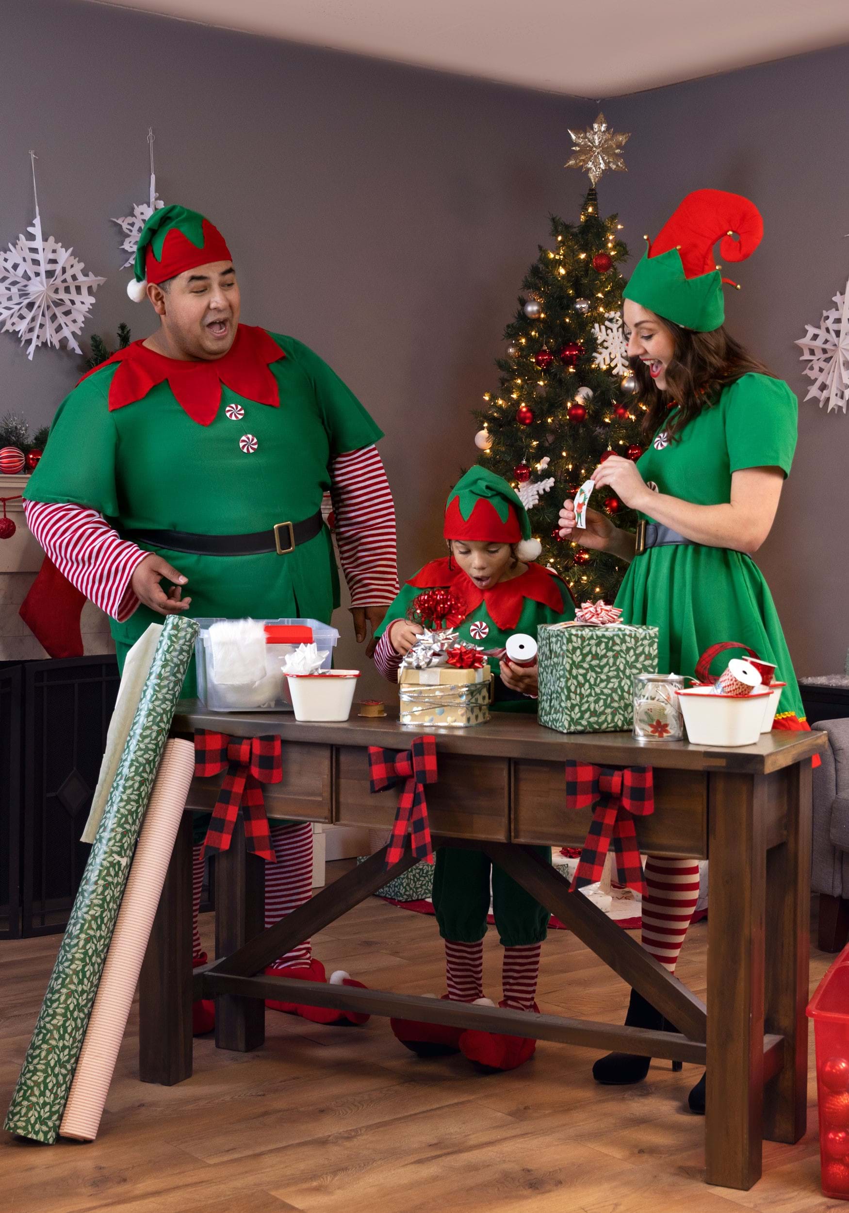 Plus Size Holiday Elf Fancy Dress Costume For Men