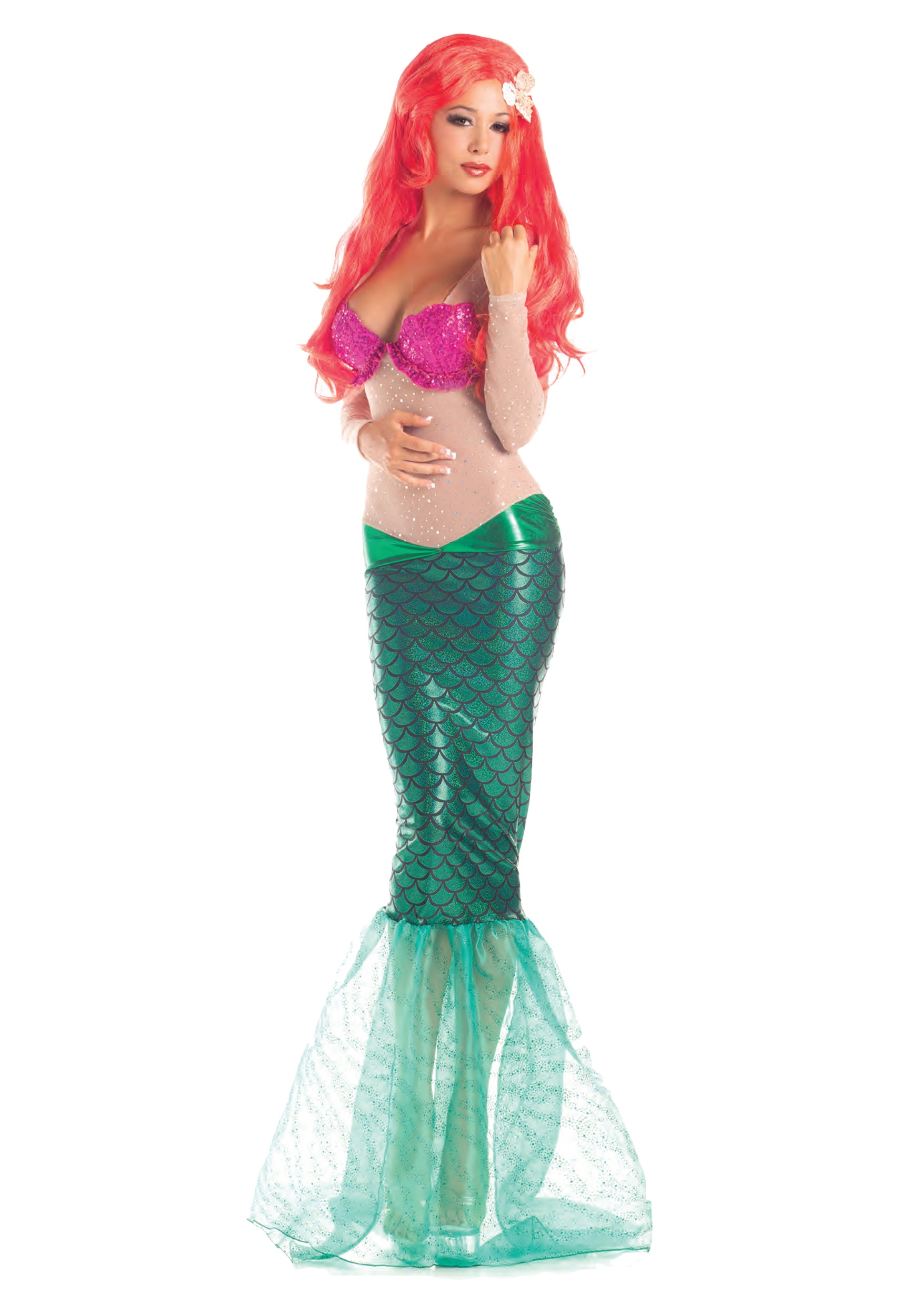 Adult Sweet Mermaid Fancy Dress Costume