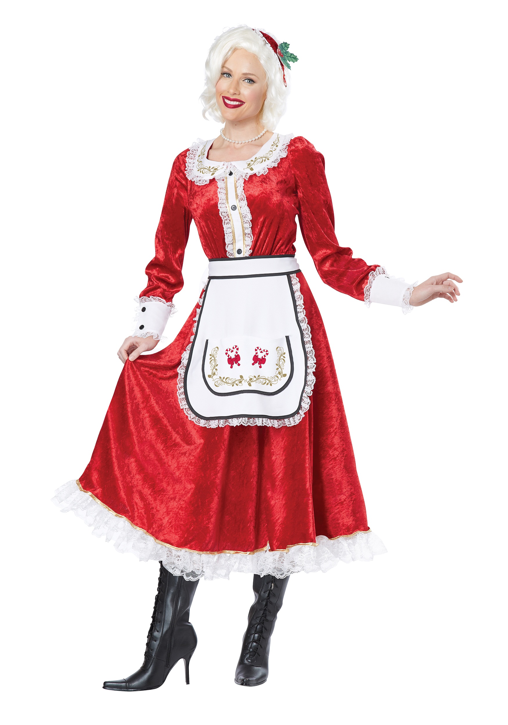 Classic Mrs. Claus Fancy Dress Costume