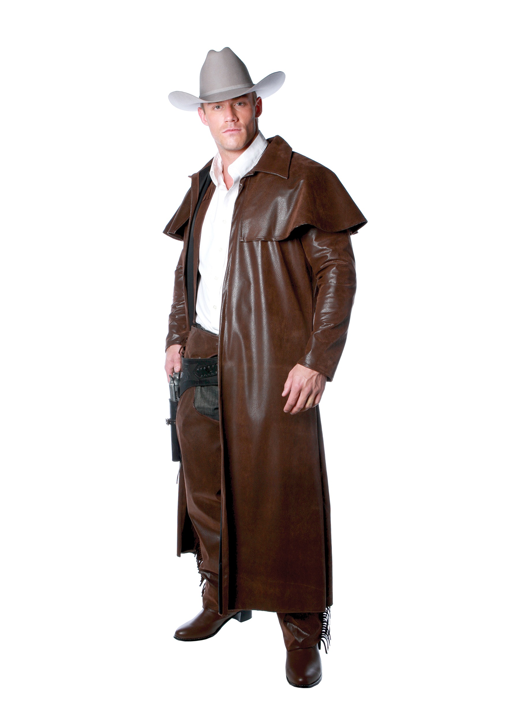 Cowboy Duster Fancy Dress Costume Coat